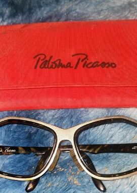 Paloma Picasso Black and Gold Glasses